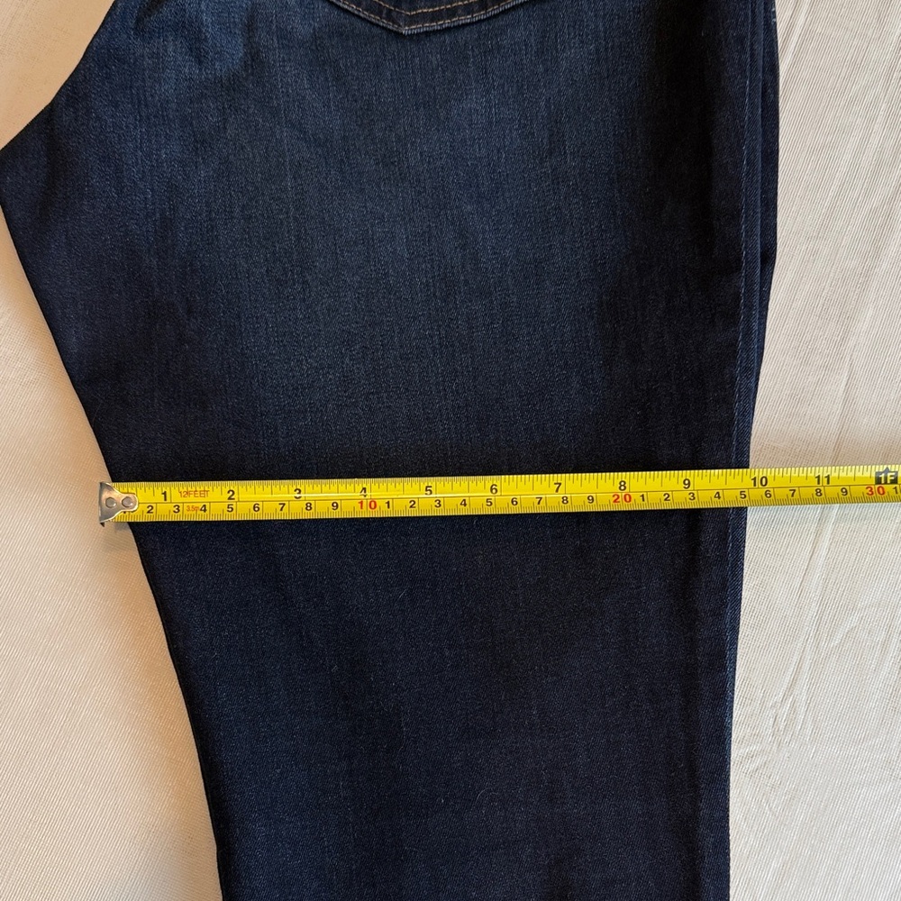 Everlane Wonen's The Curvy High Rise Skinny Crop Dark Blue Jeans Size 33 - Picture 10 of 11